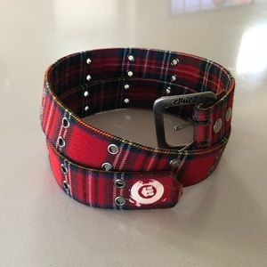 Etnies women’s plaid belt